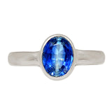 Blue Kyanite Faceted Ring size 9