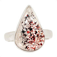 Lepidocrocite in Quartz Ring Size 5.5