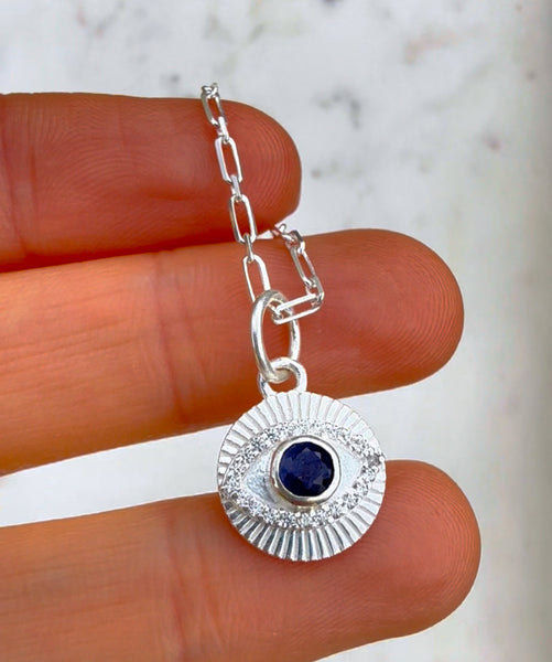 Evil Eye Protection Sterling Silver pendant only
