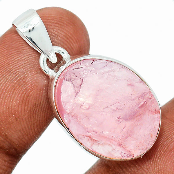 Rose Quartz Raw Pendant