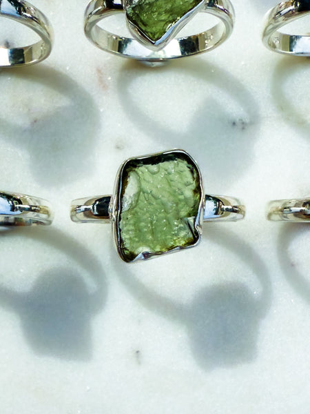 Moldavite Ring Size 11