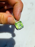 Green Kyanite Faceted Pendant