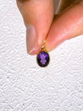 Amethyst Faceted Pendant Gold Vermeil
