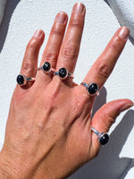 Black Star Diopside Ring Size 7