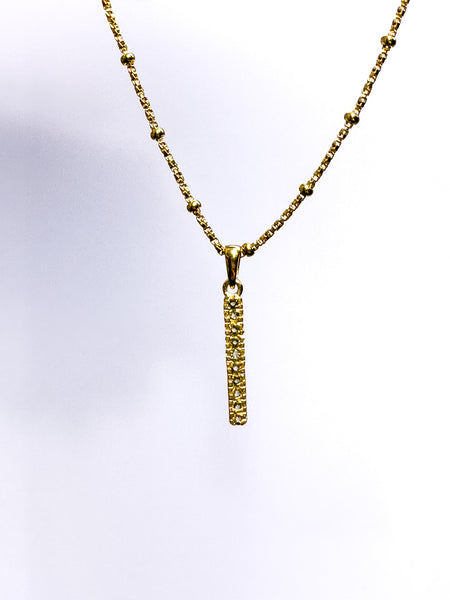Moldavite Gold necklace