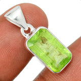 Green Kyanite Faceted Pendant