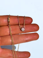 Opal Gold played Sterling silver necklace