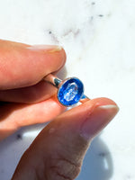 Blue Kyanite Faceted Ring size 9