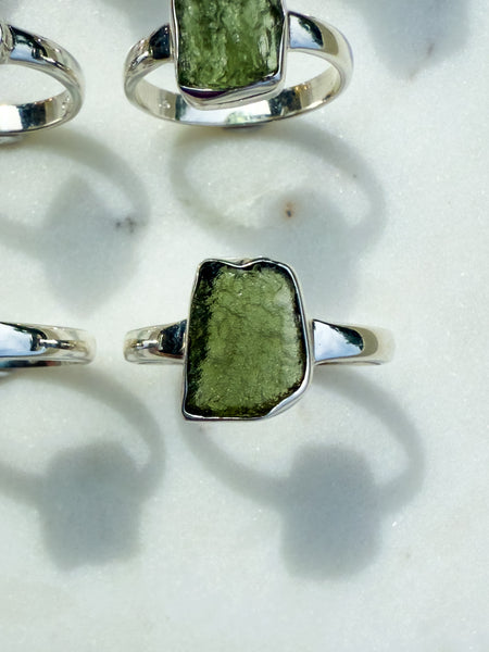 Moldavite Ring Size 12