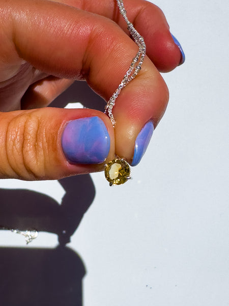 Citrine Faceted necklace