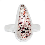 Lepidocrocite in Quartz Ring Size 7.5