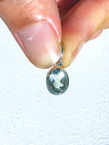 Green Amethyst Faceted Pendant