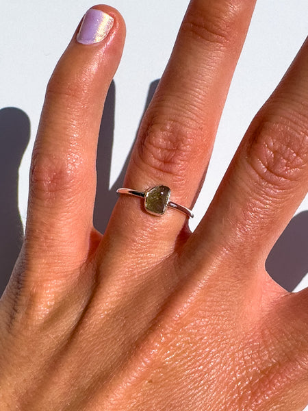 Moldavite Ring size 5.5