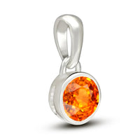 Mandarin Garnet Pendant 5mm (1.17carat)