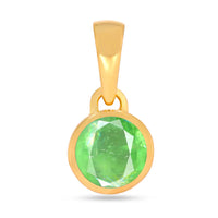 Mint Green Kyanite Pendant 5mm Gold Vermeil