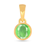 Mint Green Kyanite Pendant 5mm Gold Vermeil