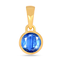 Kyanite (Blue) Pendant 5mm Gold vermeil
