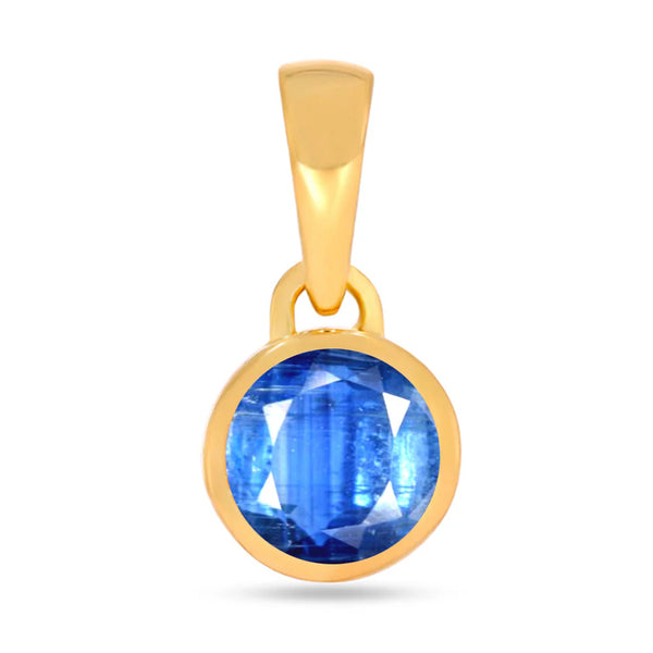 Kyanite (Blue) Pendant 5mm Gold vermeil