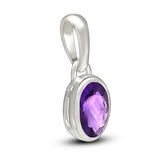 Amethyst Pendant 7x5mm