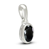 Black Spinel Pendant 7x5mm