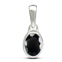 Black Spinel Pendant 7x5mm