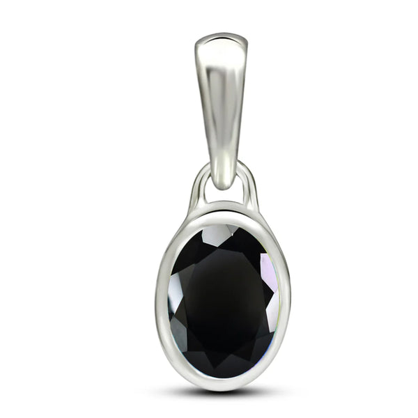 Black Spinel Pendant 7x5mm
