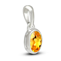 Citrine Pendant 7x5mm