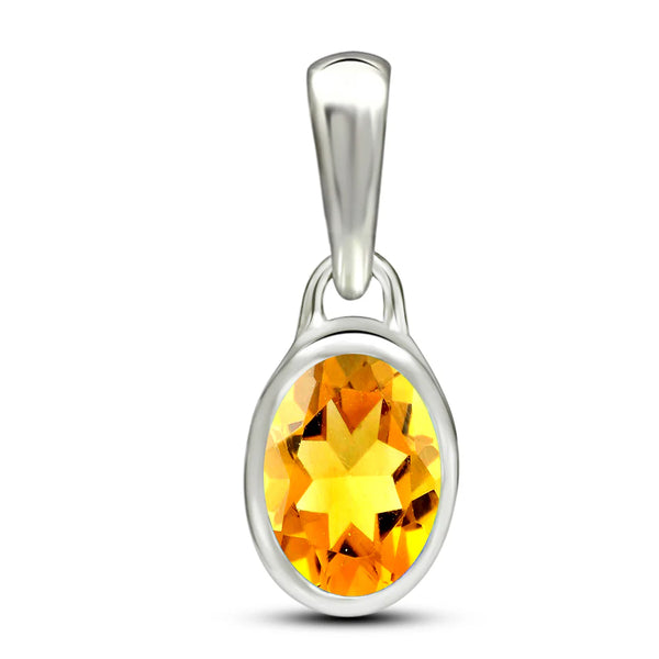 Citrine Pendant 7x5mm