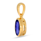Iolite Pendant 7x5mm Gold Vermeil