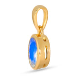 Moonstone Pendant 7x5mm Gold Vermeil
