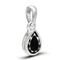 Black Spinel Pendant 7x5mm