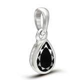 Black Spinel Pendant 7x5mm