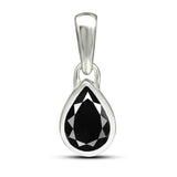 Black Spinel Pendant 7x5mm