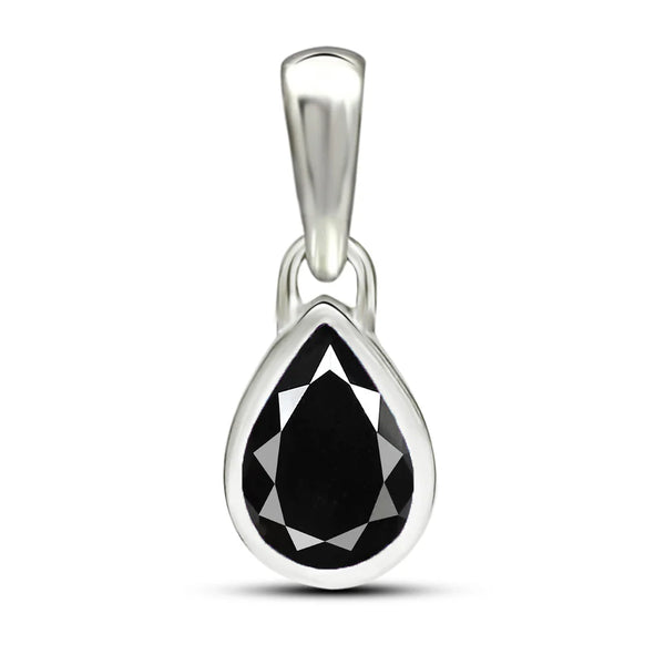 Black Spinel Pendant 7x5mm