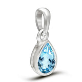 Blue Topaz Pendant 7x5mm