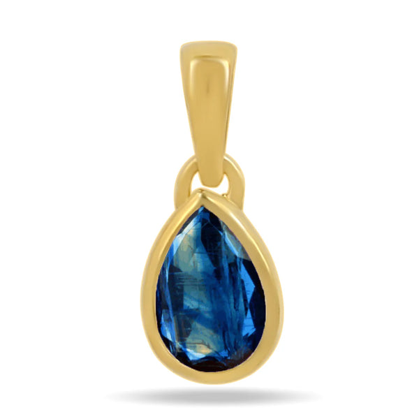 Blue Kyanite  7x5mm Gold Vermeil