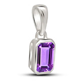 Amethyst Pendant 6x4mm