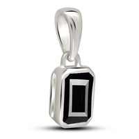Black Spinel Pendant 6x4mm
