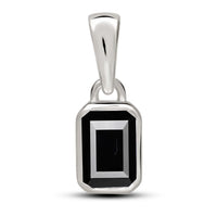 Black Spinel Pendant 6x4mm