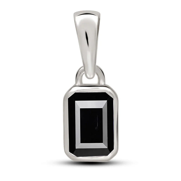 Black Spinel Pendant 6x4mm
