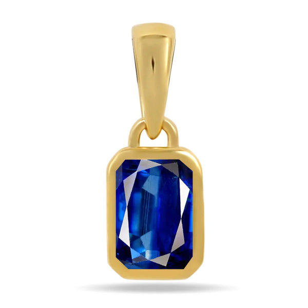 Blue Kyanite  6x4 mm Gold Vermeil