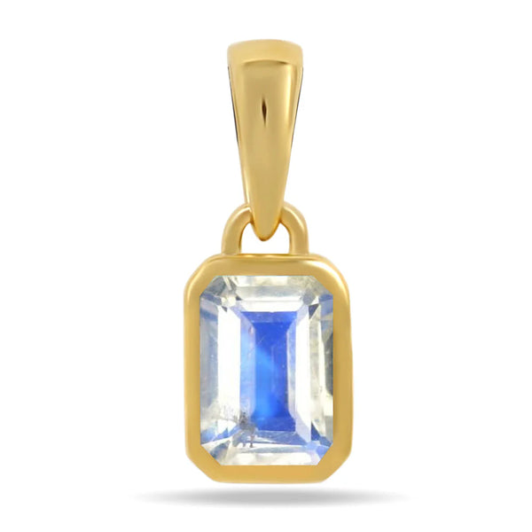 Moonstone Pendant 6x4mm Gold Vermeil