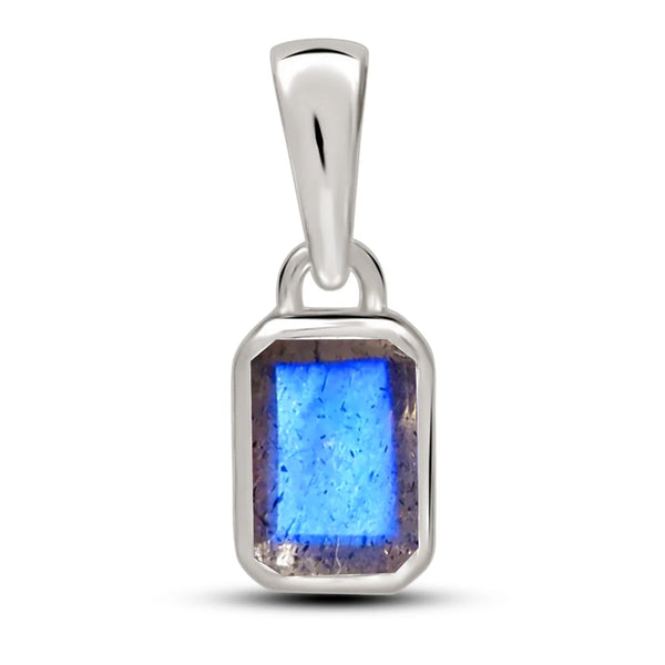 Labradorite Pendant 6x4mm