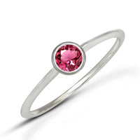 Pink Tourmaline Ring size 5 (4mm)