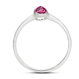 Pink Tourmaline Ring 6x4mm size 5
