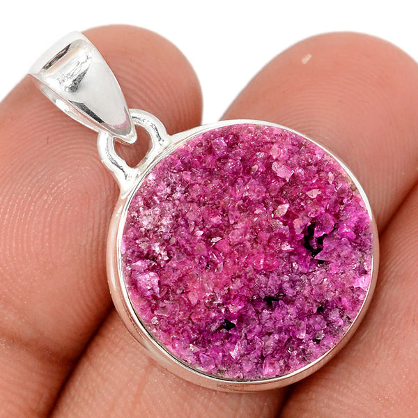 Cobalt Calcite Pendant