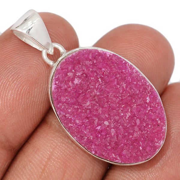 Cobalt Calcite Pendant