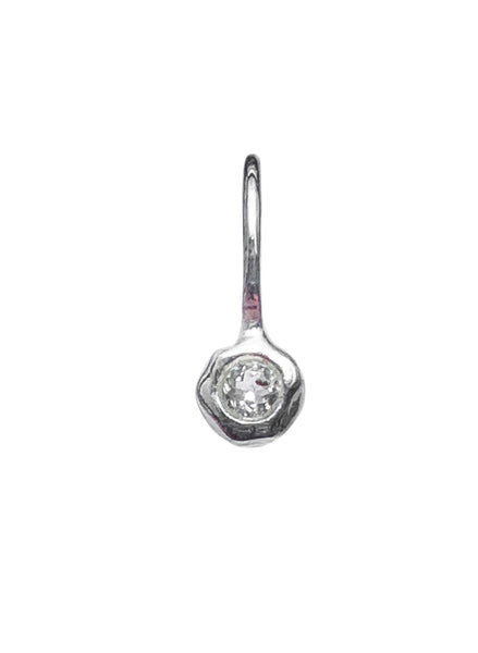 Herkimer Diamond- Aries Birthstone Pendant Sterling Silver