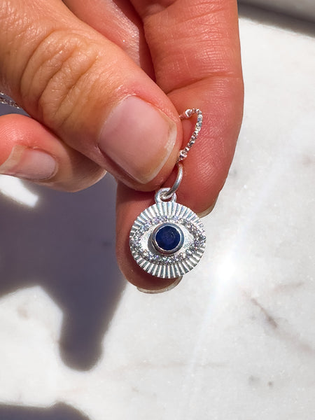 Evil Eye Protection Sterling Silver Necklace