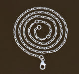 Figaro Chain 16-18 inch adjustble Inch Chain 1.2mm